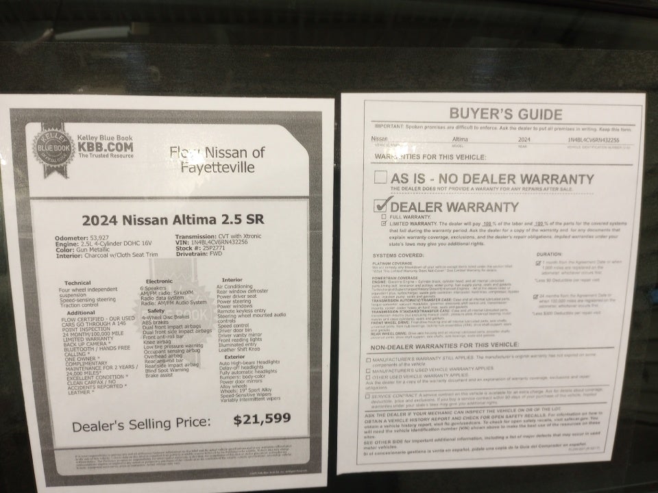 2024 Nissan Altima SR FWD