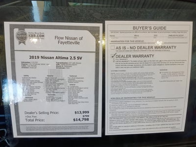 2019 Nissan Altima 2.5 SV
