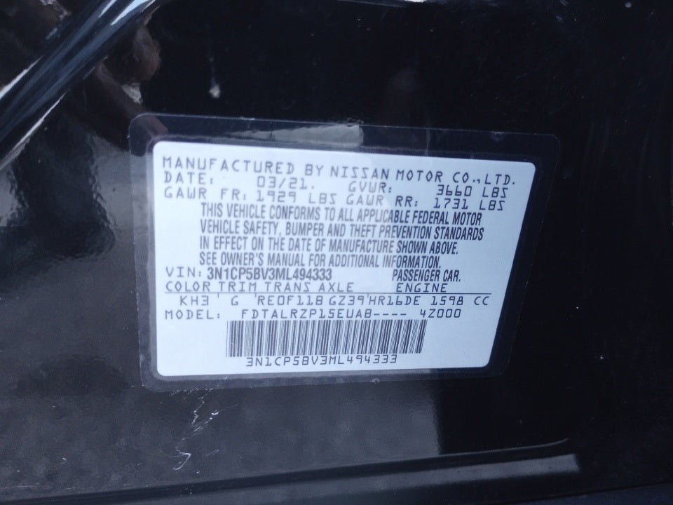 2021 Nissan Kicks S Xtronic CVT