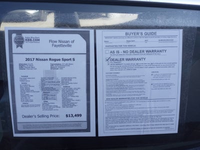 2017 Nissan Rogue Sport S