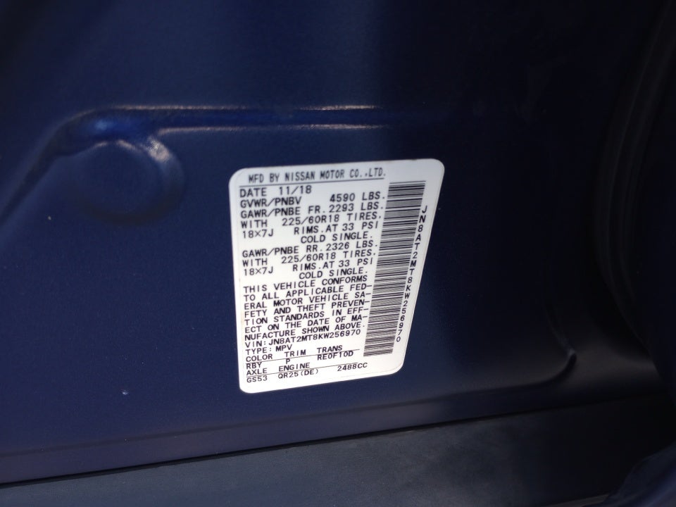 2019 Nissan Rogue SV