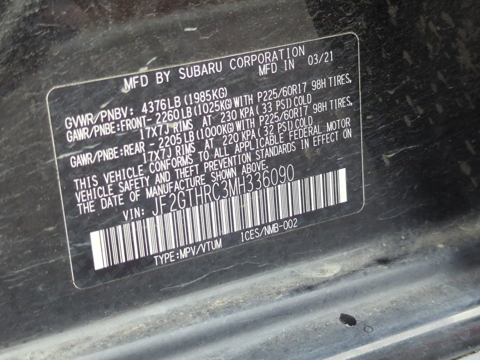 2021 Subaru Crosstrek Sport