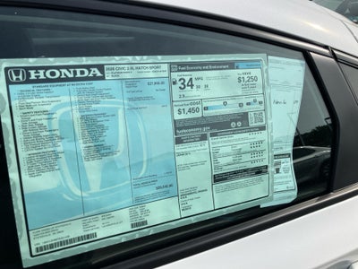 2026 Honda Civic Hatchback Sport