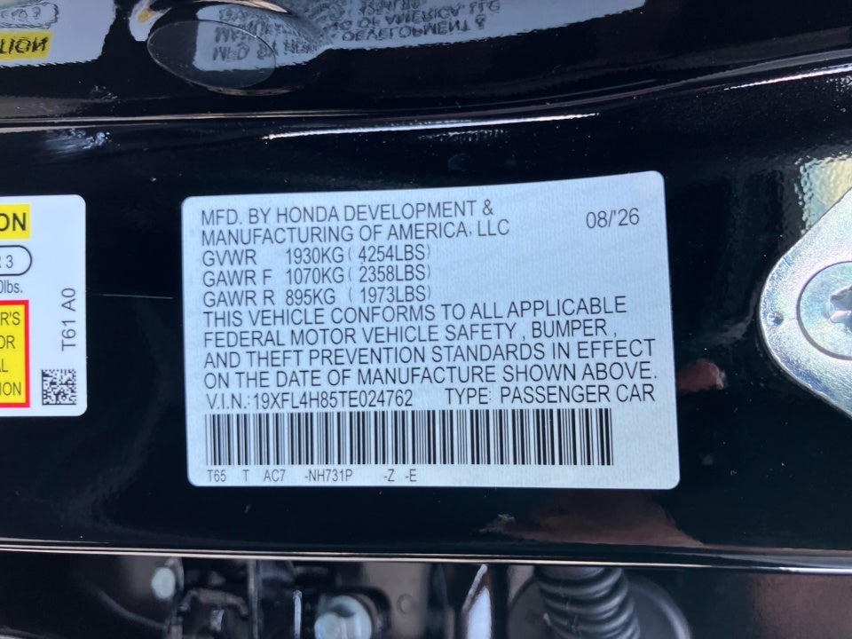 2026 Honda Civic Hybrid Sport
