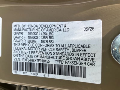 2026 Honda Civic Hybrid Sport