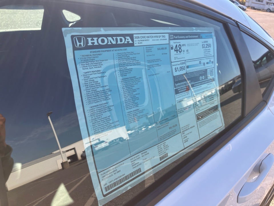 2026 Honda Civic Hybrid Sport Touring