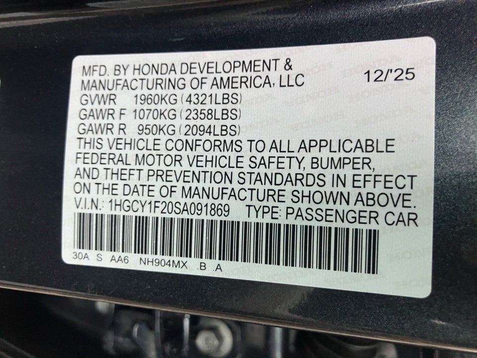 2025 Honda Accord Sedan LX