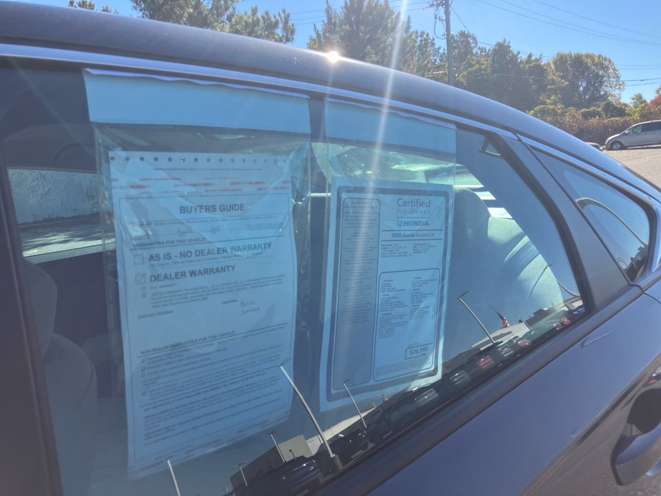 2025 Honda Accord Sedan LX