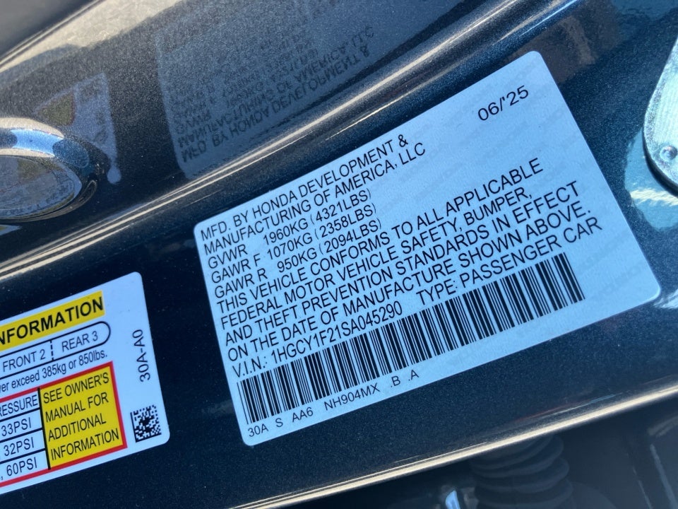 2025 Honda Accord Sedan LX