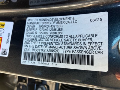 2025 Honda Accord Sedan LX