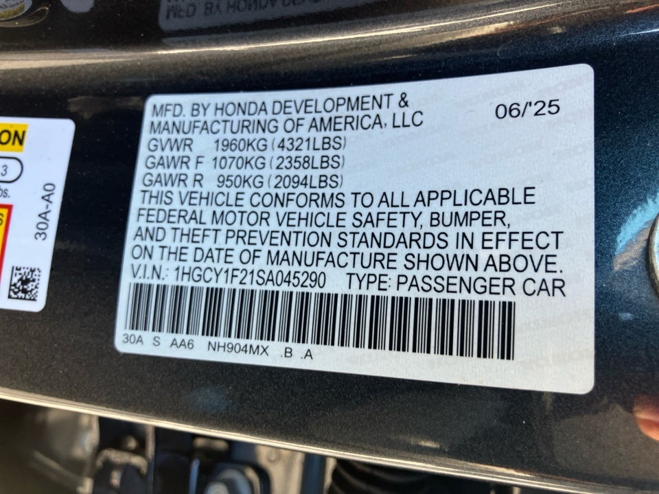 2025 Honda Accord Sedan LX