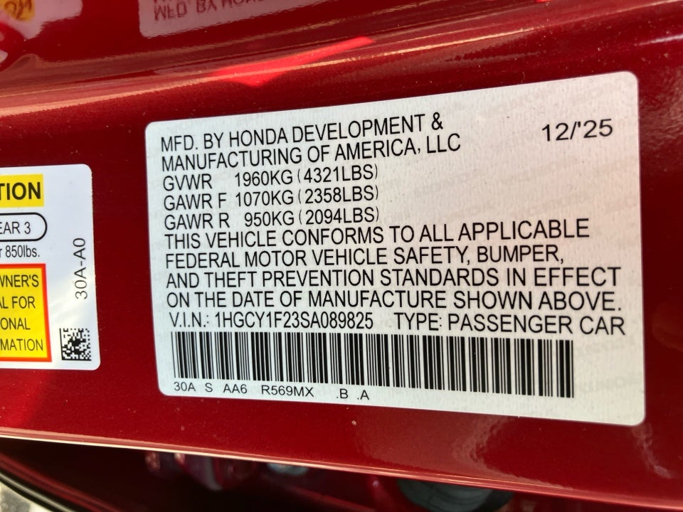 2025 Honda Accord Sedan LX