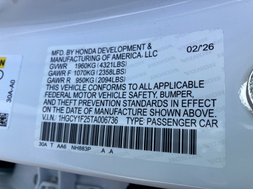 2026 Honda Accord Sedan LX