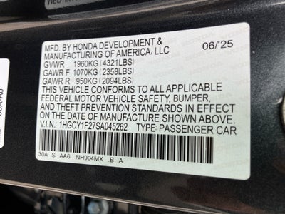 2025 Honda Accord Sedan LX