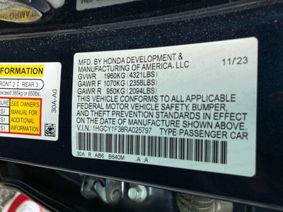 2024 Honda Accord Sedan EX