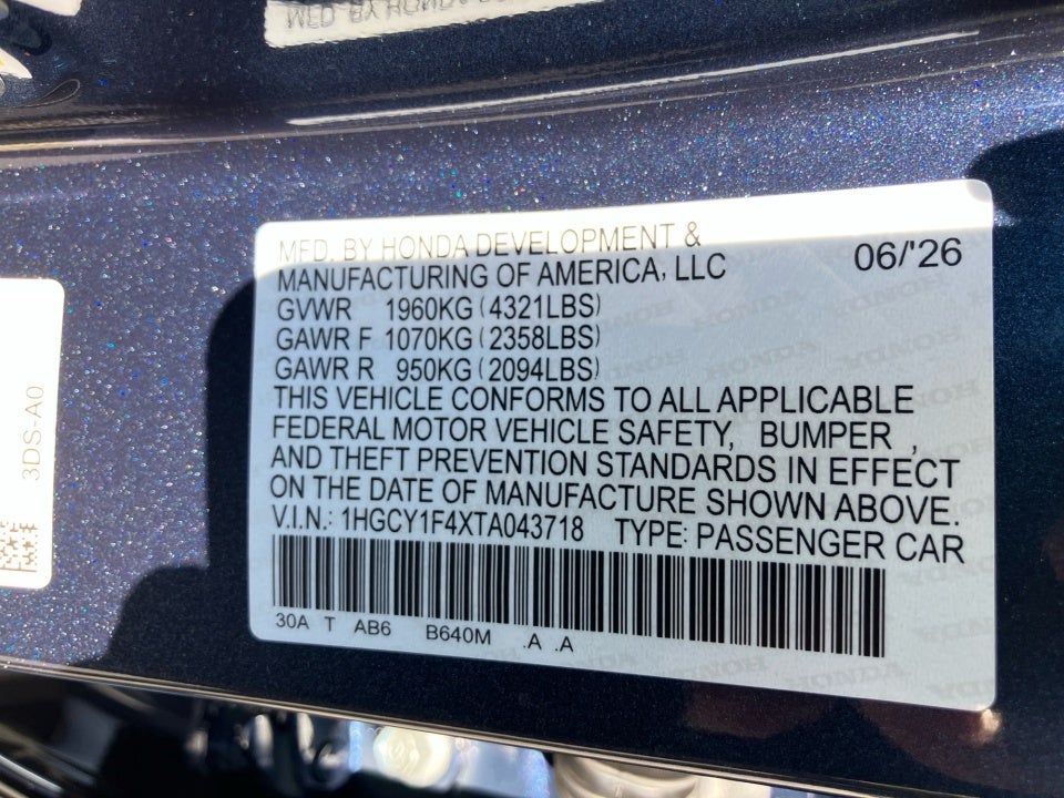 2026 Honda Accord Sedan SE
