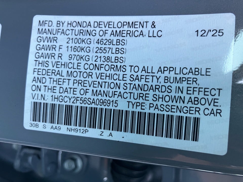 2025 Honda Accord Hybrid Sport