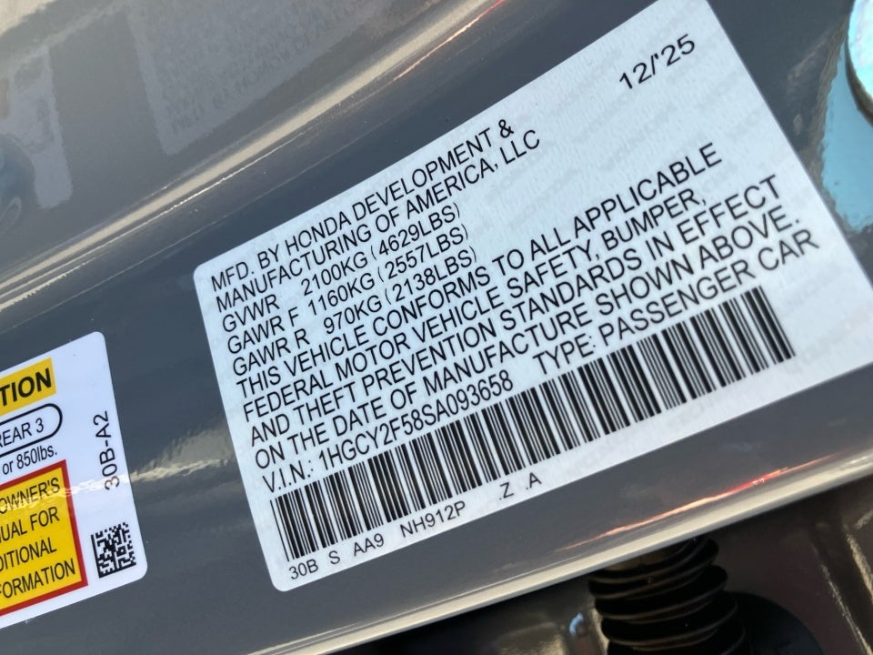 2025 Honda Accord Hybrid Sport