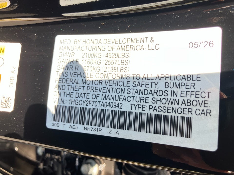 2026 Honda Accord Hybrid Sport-L