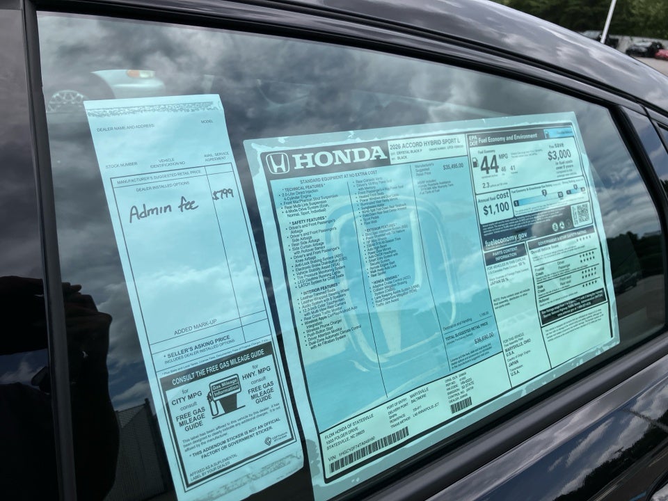 2026 Honda Accord Hybrid Sport-L