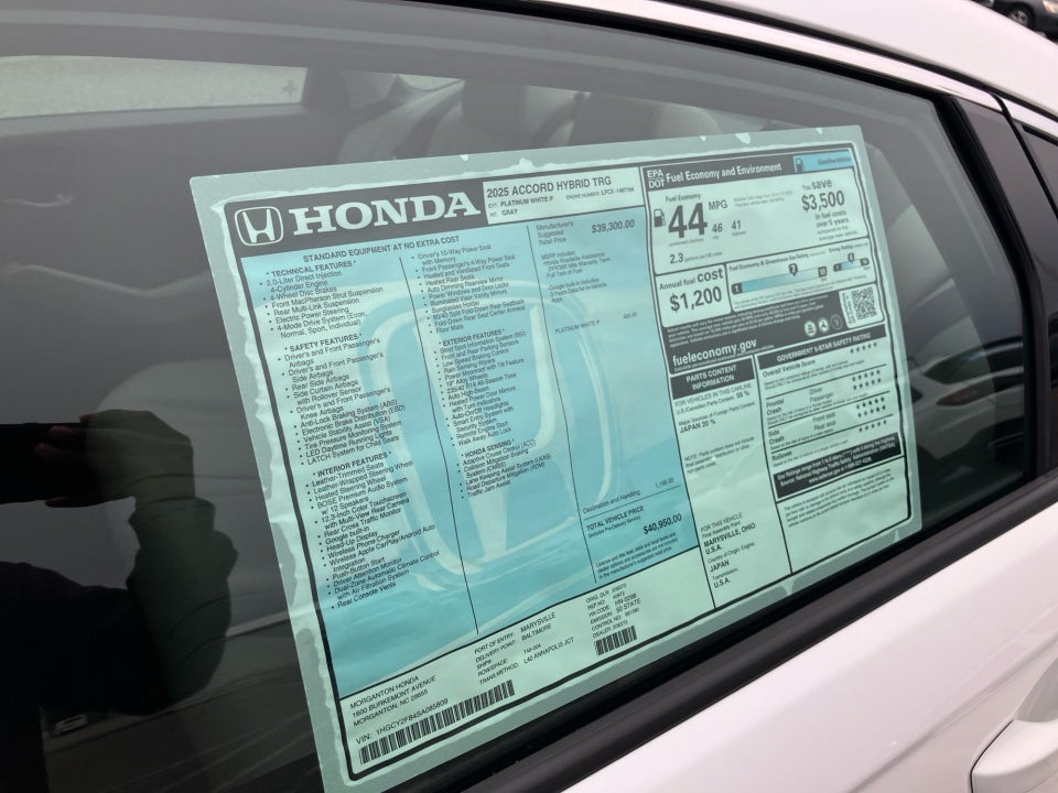 2025 Honda Accord Hybrid Touring