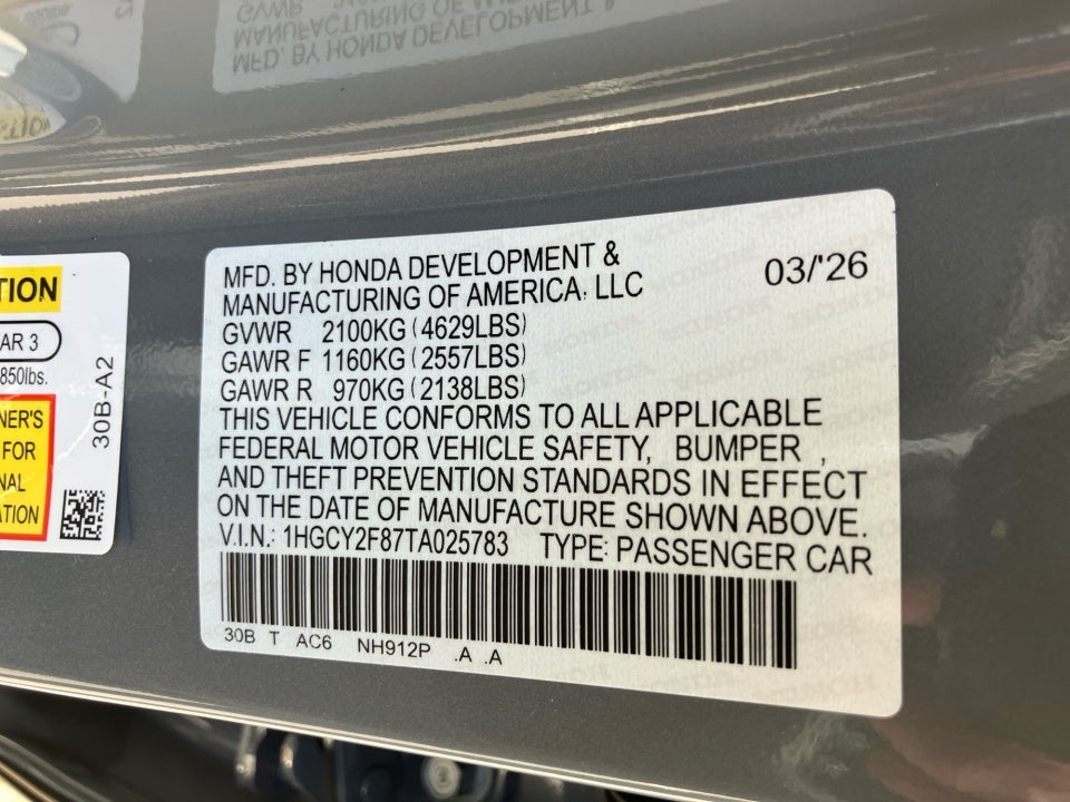 2026 Honda Accord Hybrid Touring