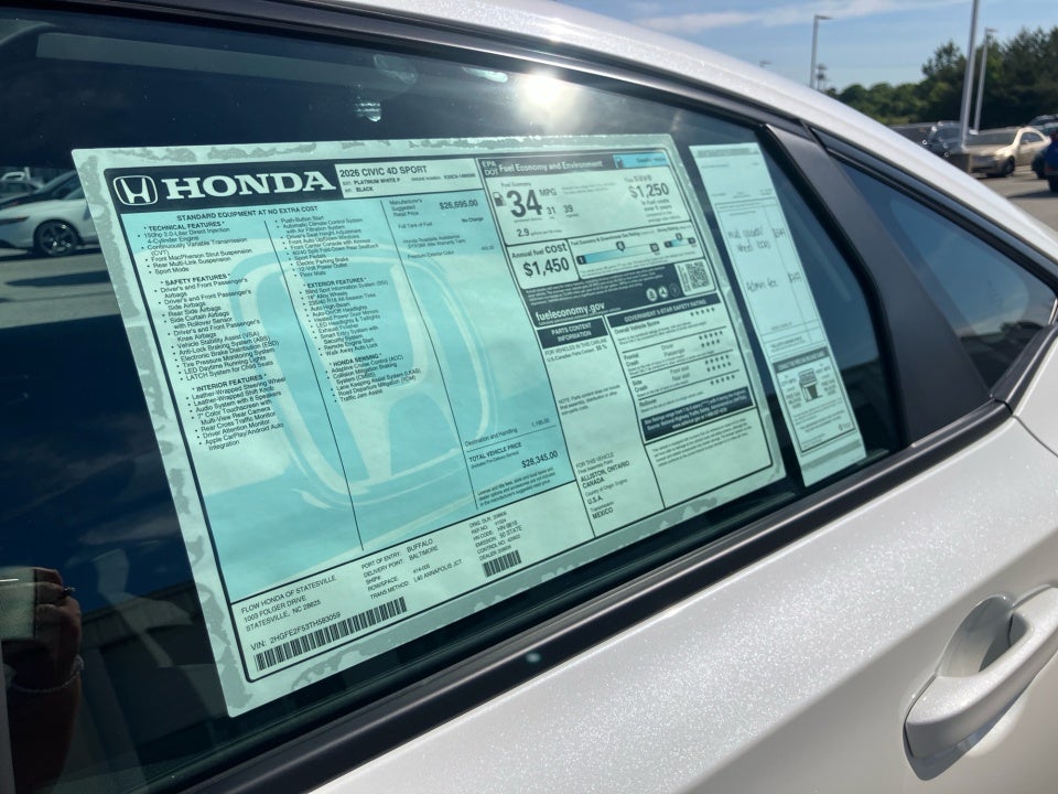 2026 Honda Civic Sedan Sport