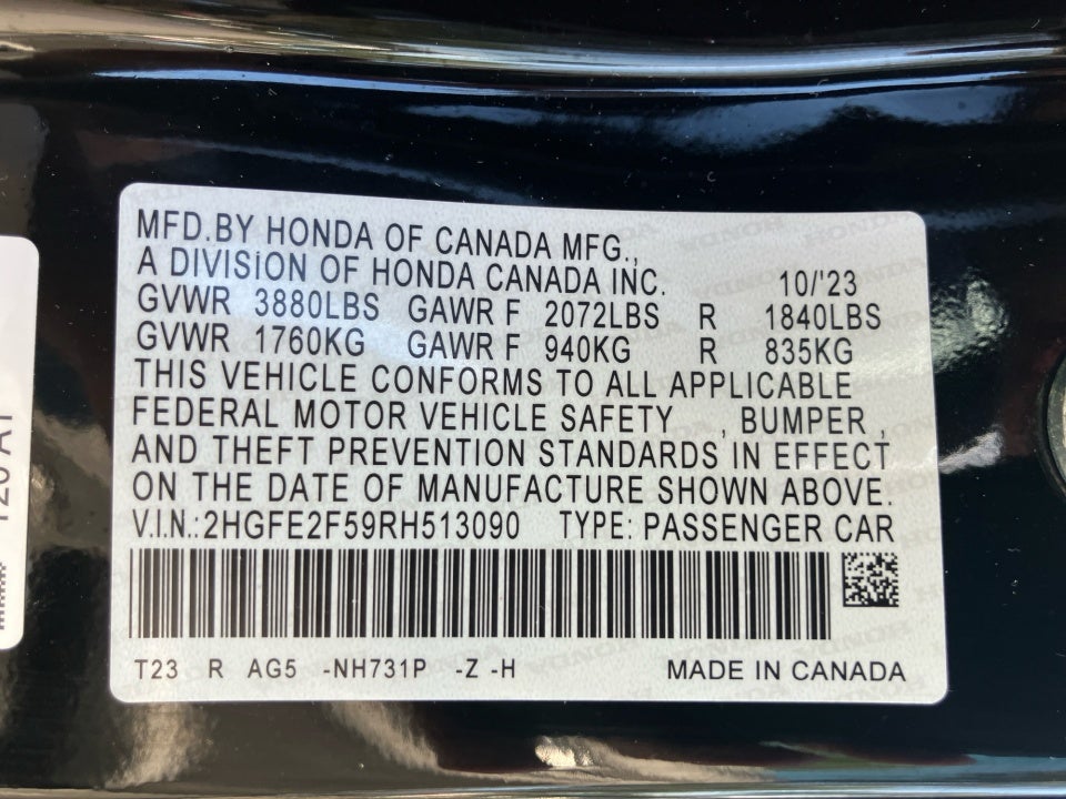 2024 Honda Civic Sedan Sport