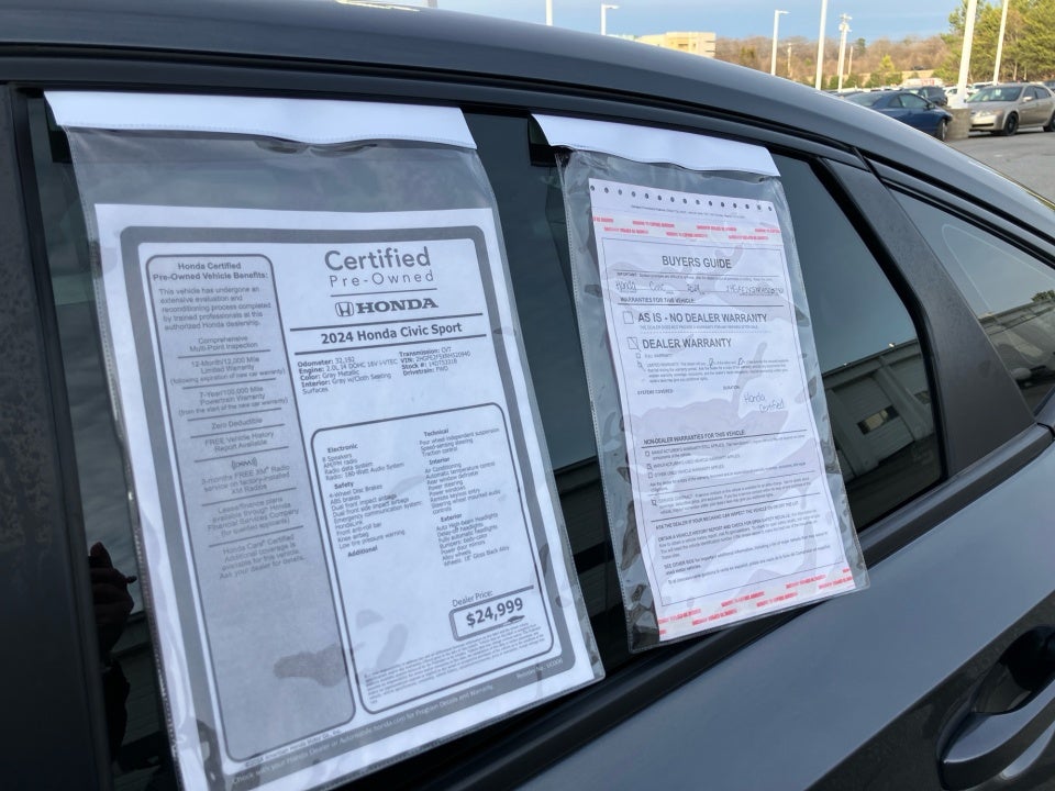 2024 Honda Civic Sedan Sport