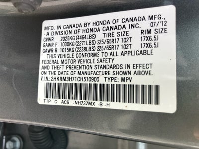 2012 Honda CR-V EX-L