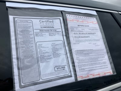 2026 Honda CR-V EX 2WD