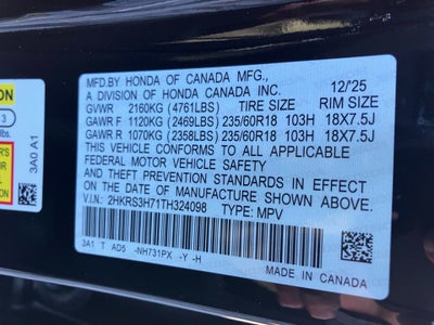 2026 Honda CR-V EX-L 2WD