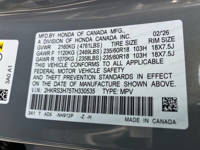 2026 Honda CR-V EX-L 2WD