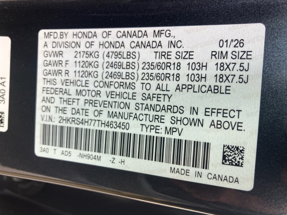 2026 Honda CR-V EX-L AWD