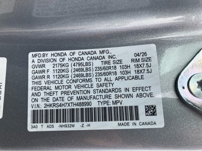 2026 Honda CR-V EX-L AWD