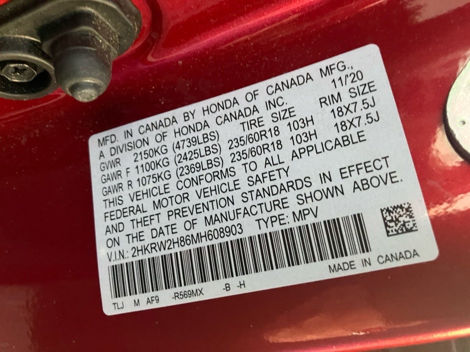 2021 Honda CR-V AWD EX-L