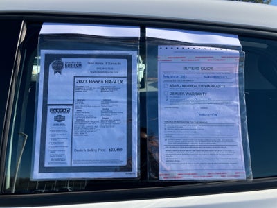 2023 Honda HR-V 2WD LX
