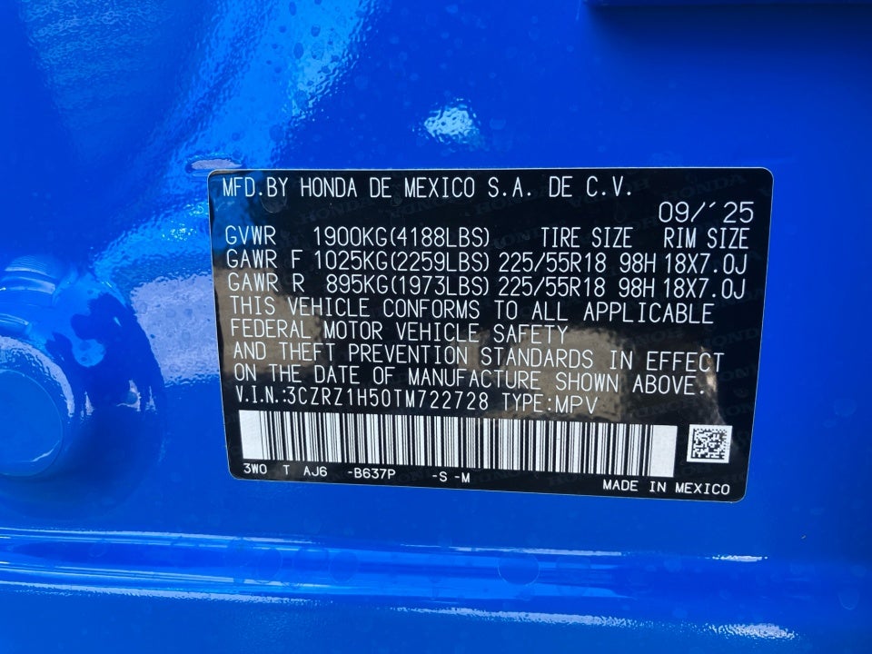 2026 Honda HR-V 2WD Sport