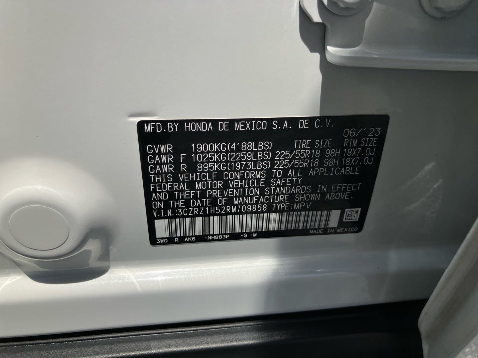 2024 Honda HR-V 2WD Sport w/o BSI