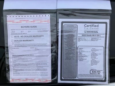 2026 Honda HR-V 2WD EX-L