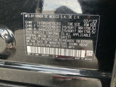 2023 Honda HR-V AWD EX-L