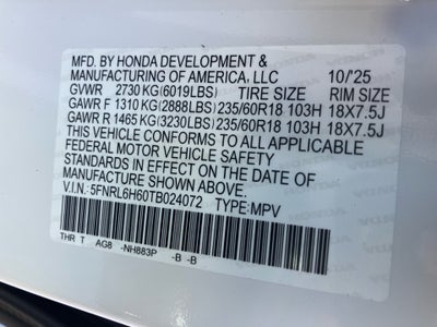 2026 Honda Odyssey EX-L