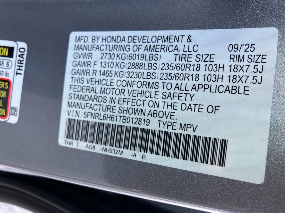 2026 Honda Odyssey EX-L