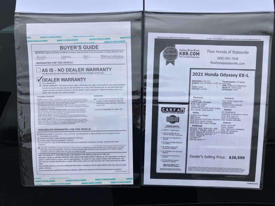 2021 Honda Odyssey EX-L