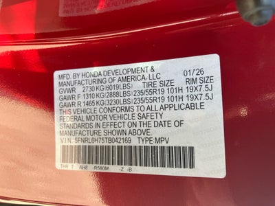 2026 Honda Odyssey Sport-L