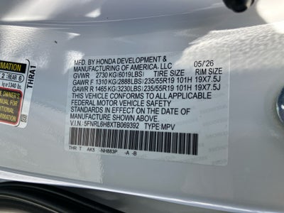 2026 Honda Odyssey Touring