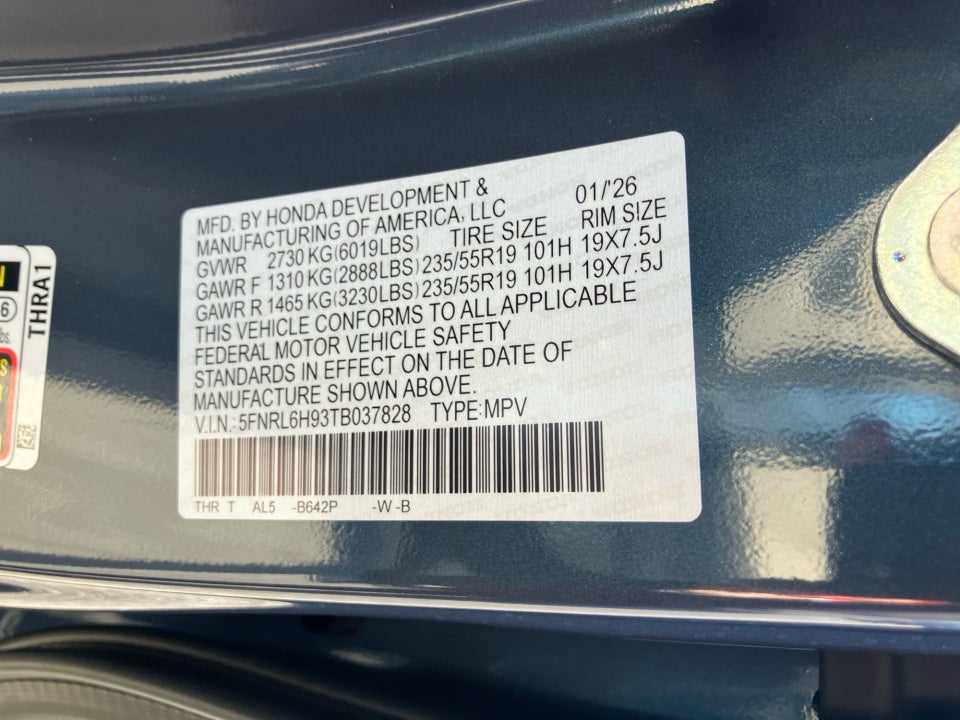 2026 Honda Odyssey Elite