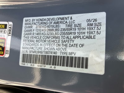 2026 Honda Odyssey Elite