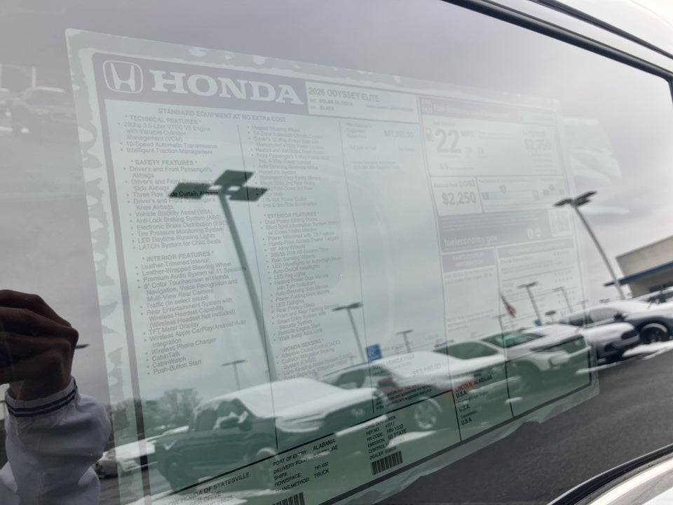 2026 Honda Odyssey Elite