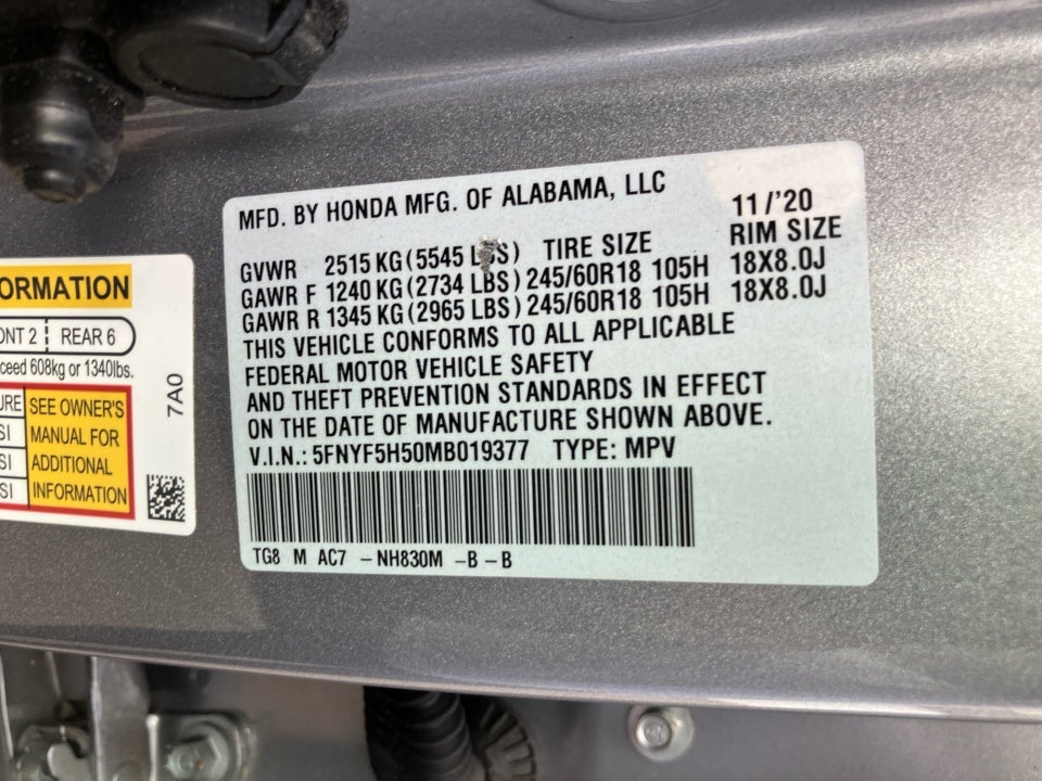 2021 Honda Pilot EX-L